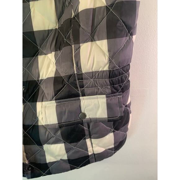 TALBOTS Women’s Plaid Down Quilted Puffer Vest / Size: Medium - Picture 8 of 12